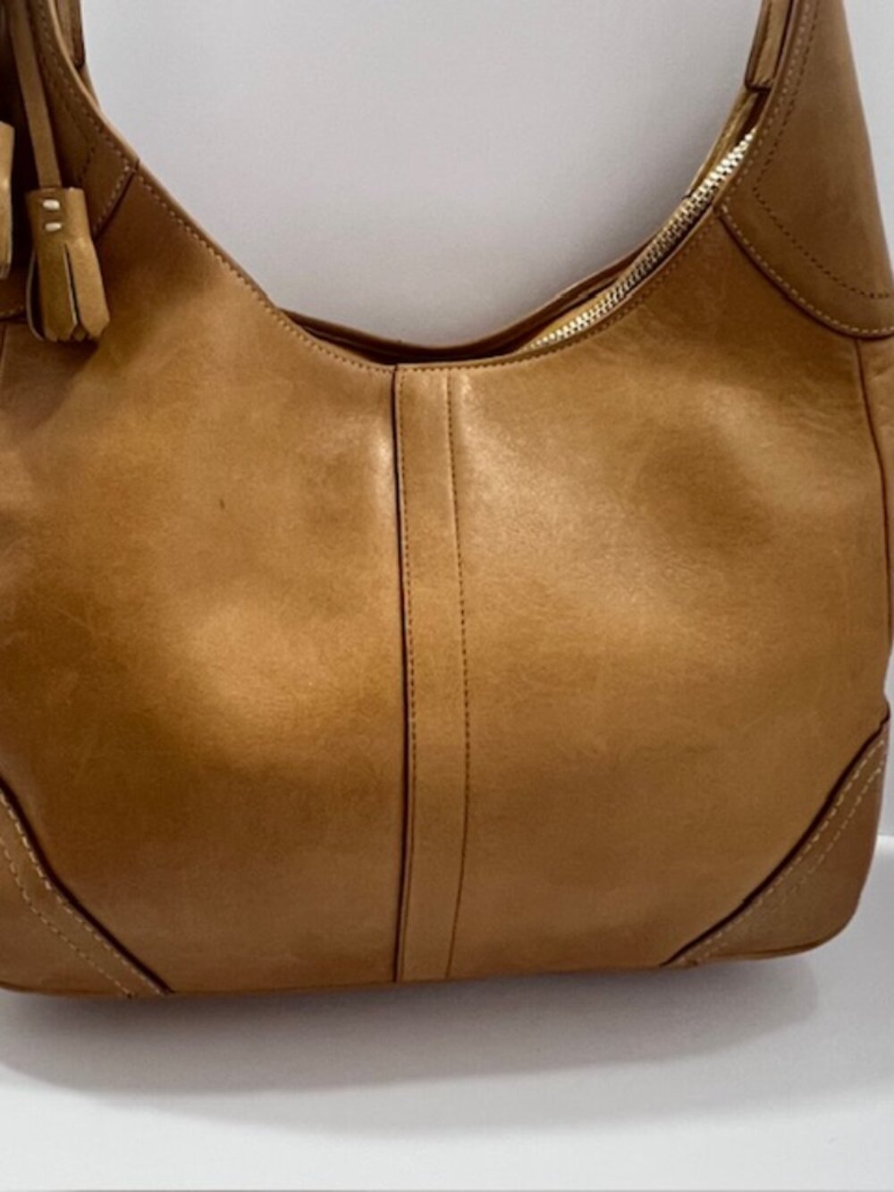 COACH HAMILTON HOBO LEATHER SHOULDER BAG #10280 CAMEL - Picture 5 of 16